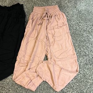 2 pair of rayon pants